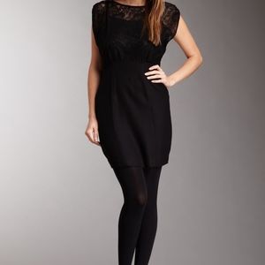 French Connection Lace top Black Dress Size 6